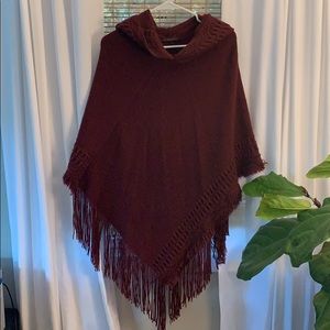 Hooded Poncho Shawl